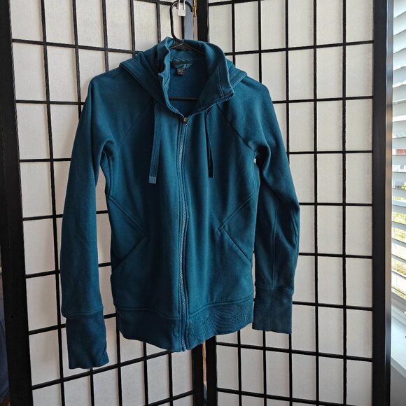 Athleta Jackets & Blazers - Athleta Blue Triumph Hoodie Zip Up Jacket - M